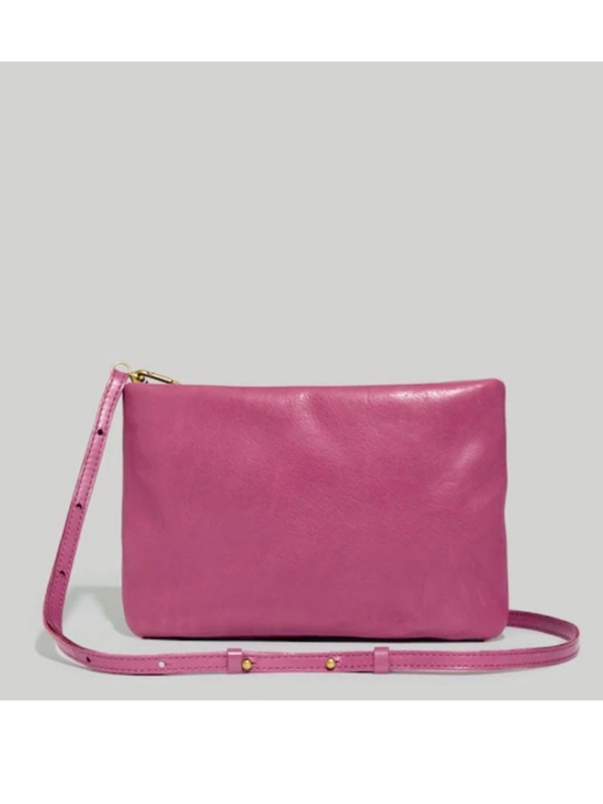 Madewell Handbags - Madewell Purple The Puff Leather Crossbody Purse NWT